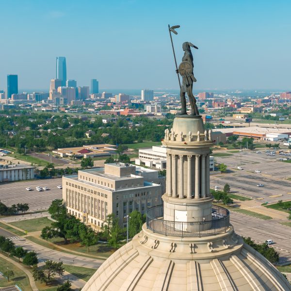 Aerial View of Oklahoma City Capitol Building